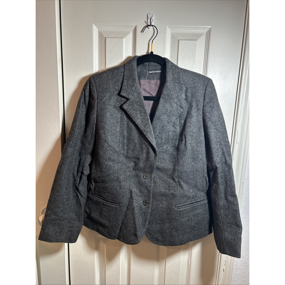 VTG Harve Benard Women's Size 14 Wool Lined Blazer Business, Academic